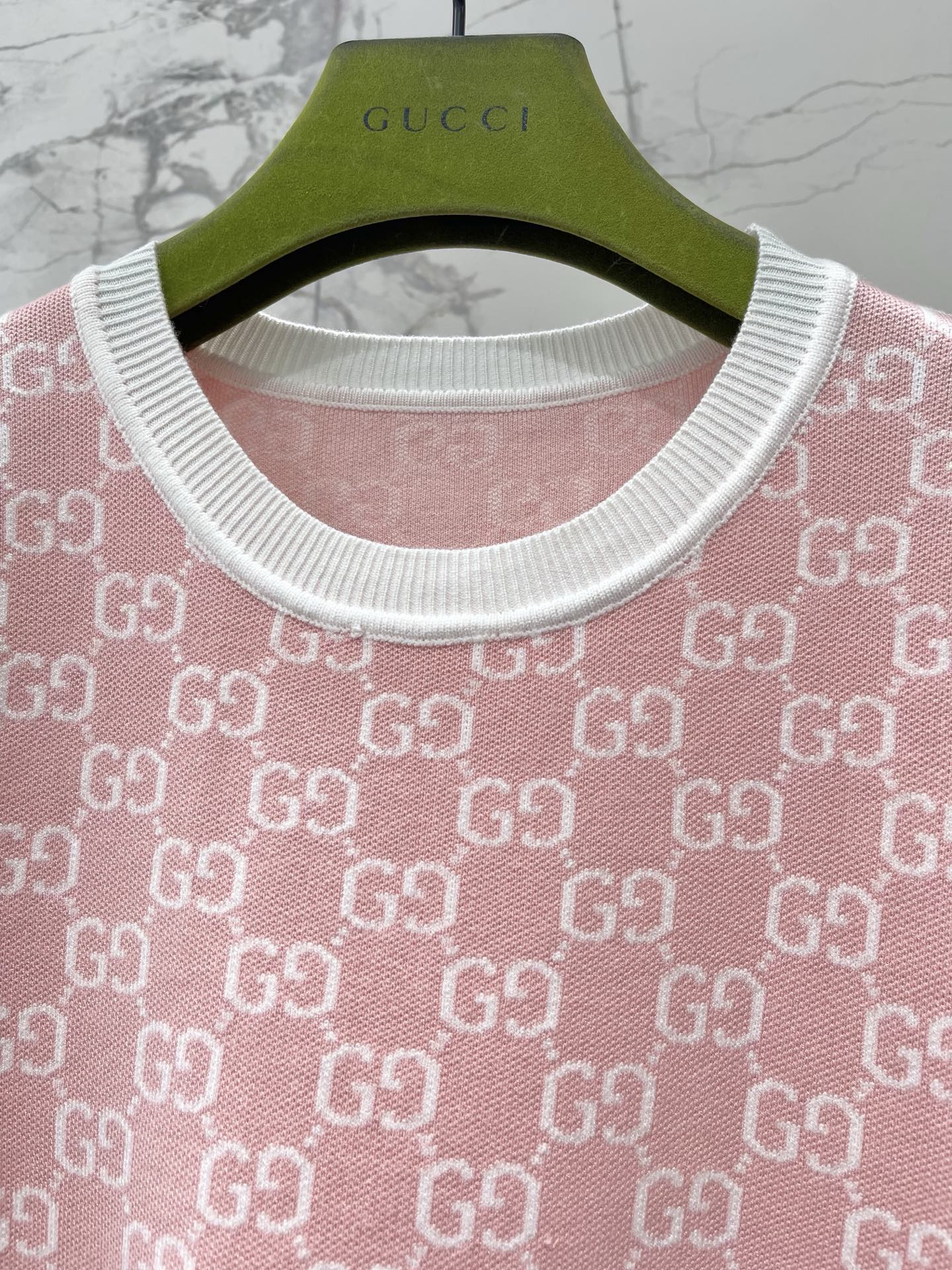 Monogram Knit Dress | Short Sleeve Sweater Dress