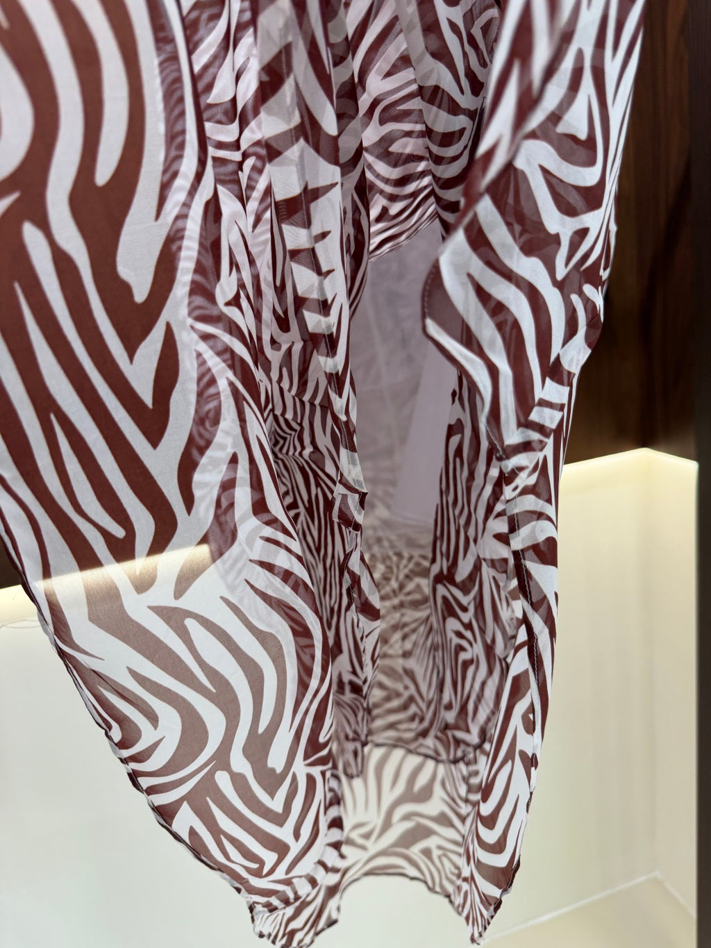 Monogram Silk Midi Skirt | Luxury Print A-Line Skirt