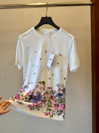 Embroidered Floral T-Shirt