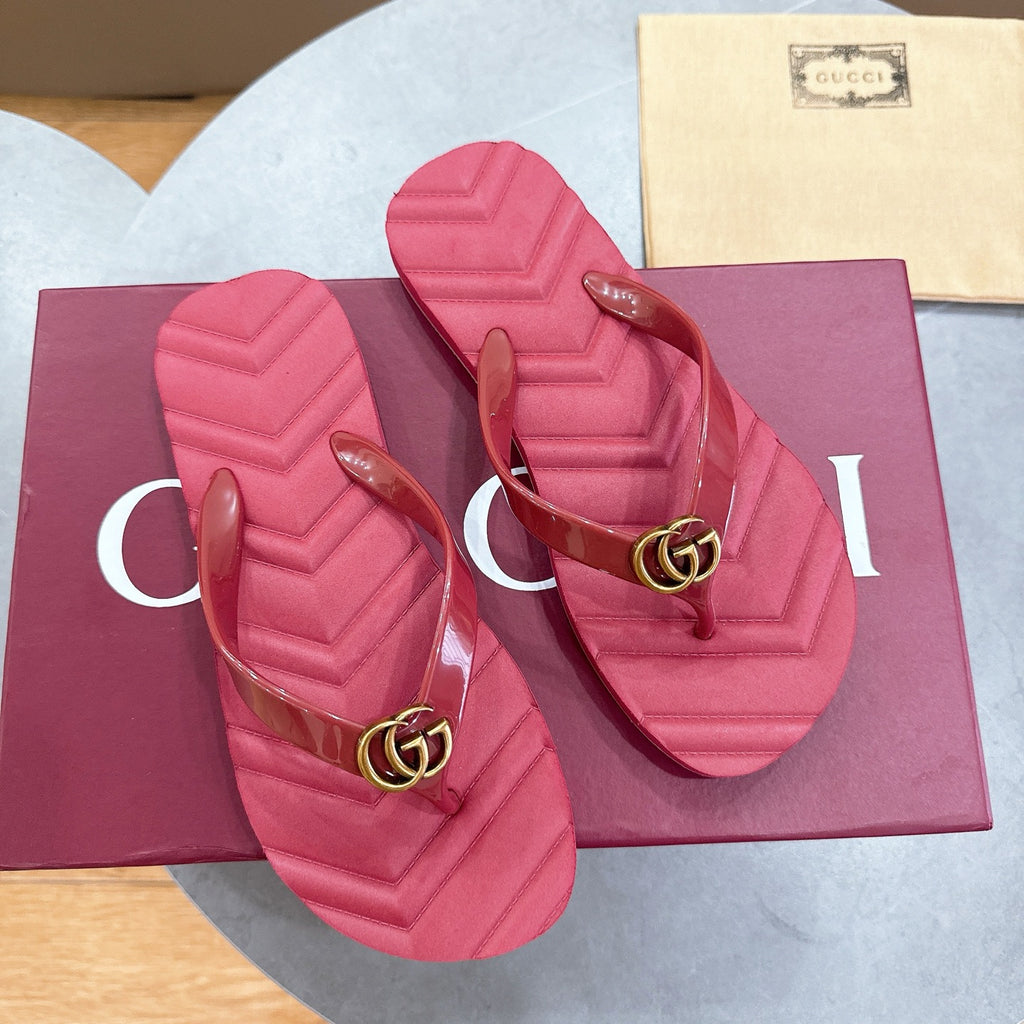 Double Buckle Flat Flip Flops | Luxury-Inspired Summer Slides