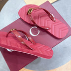 Double Buckle Flat Flip Flops | Luxury-Inspired Summer Slides