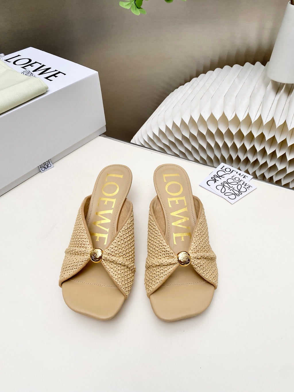 Fur Leather Slide Sandals | Premium Shearling Summer Slippers