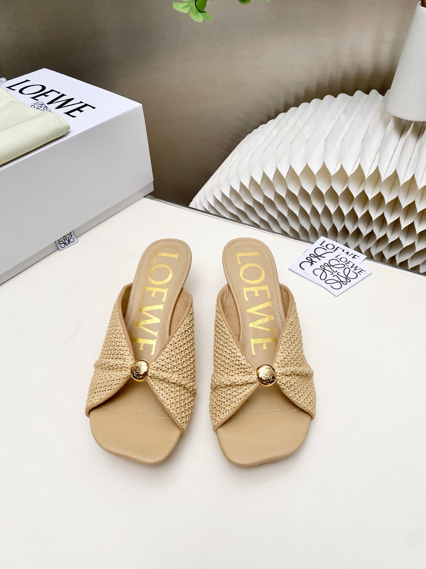 Fur Leather Slide Sandals | Premium Shearling Summer Slippers