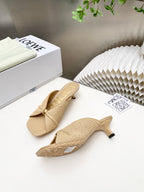 Fur Leather Slide Sandals | Premium Shearling Summer Slippers