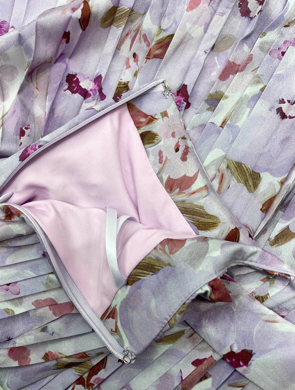 Floral Pleated Midi Skirt | Romantic Garden Print Skirt