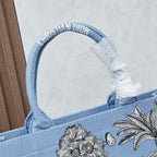 D Book Tote ( Beige Coconut Tree )