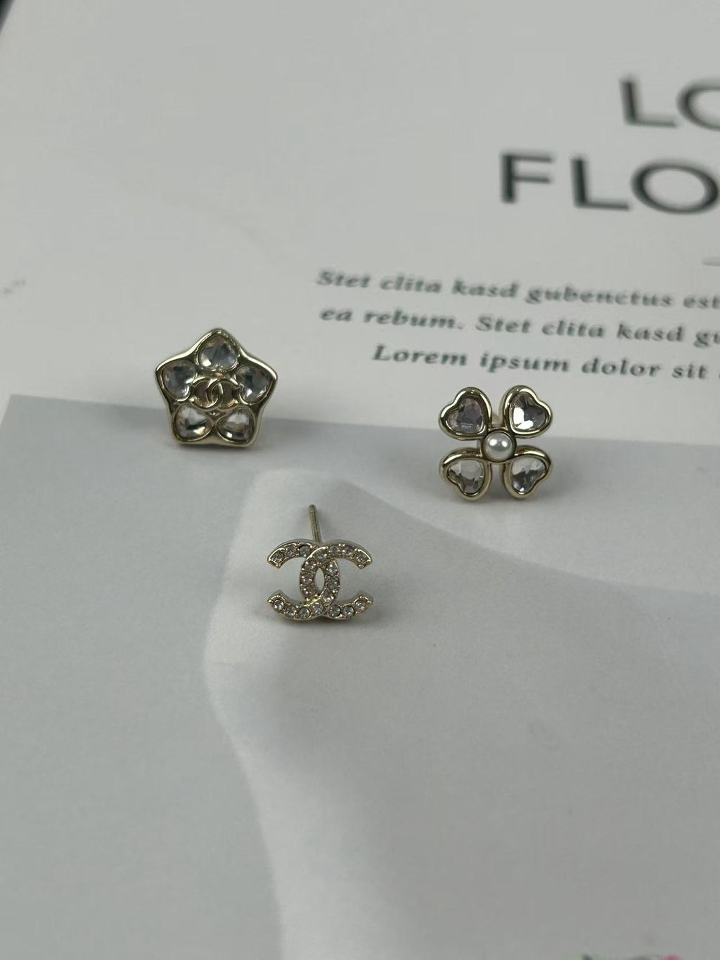 Three-Piece Stud Earring Set