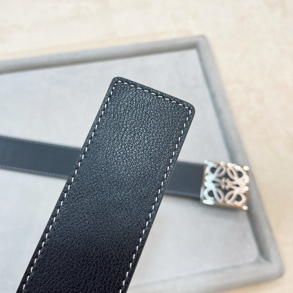 3.8 cm Reversible Calfskin Belt