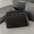 Monogram Messenger Bag | Suede with Tassel Accent