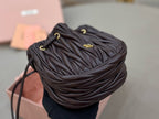 Matelassé Drawstring Cloud Pouch