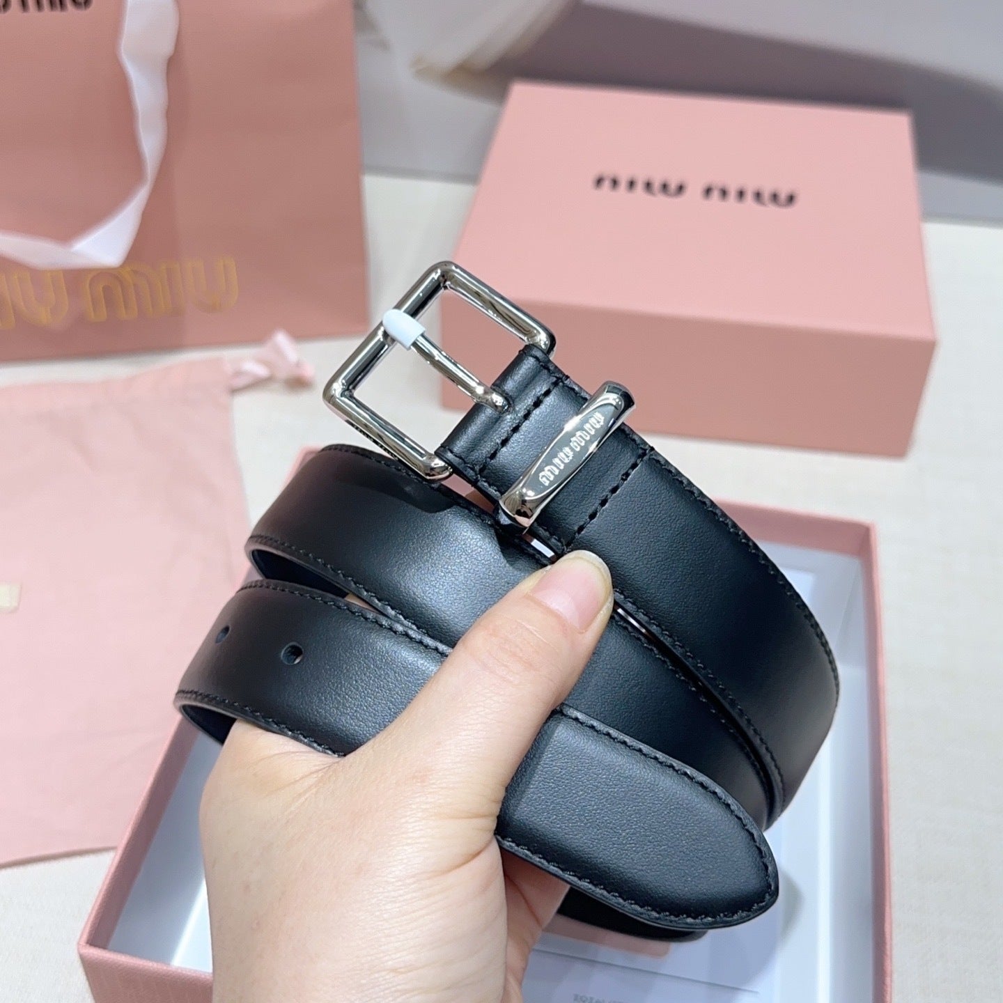 3.0cm Double-Sided Genuine Leather Belt