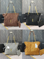 Brown Suede Jamie 4.3 Large Drawstring Bucket Bag