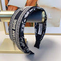 Luxury Wide Logo Headband — Elegant & Versatile