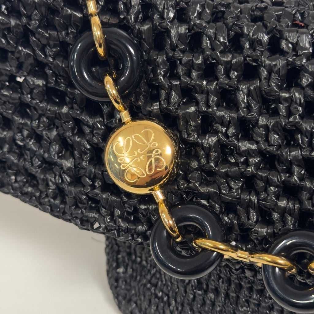 Medium Raffia & Leather Ola Handbag (Premium Quality)