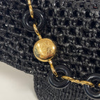 Medium Raffia & Leather Ola Handbag (Premium Quality)