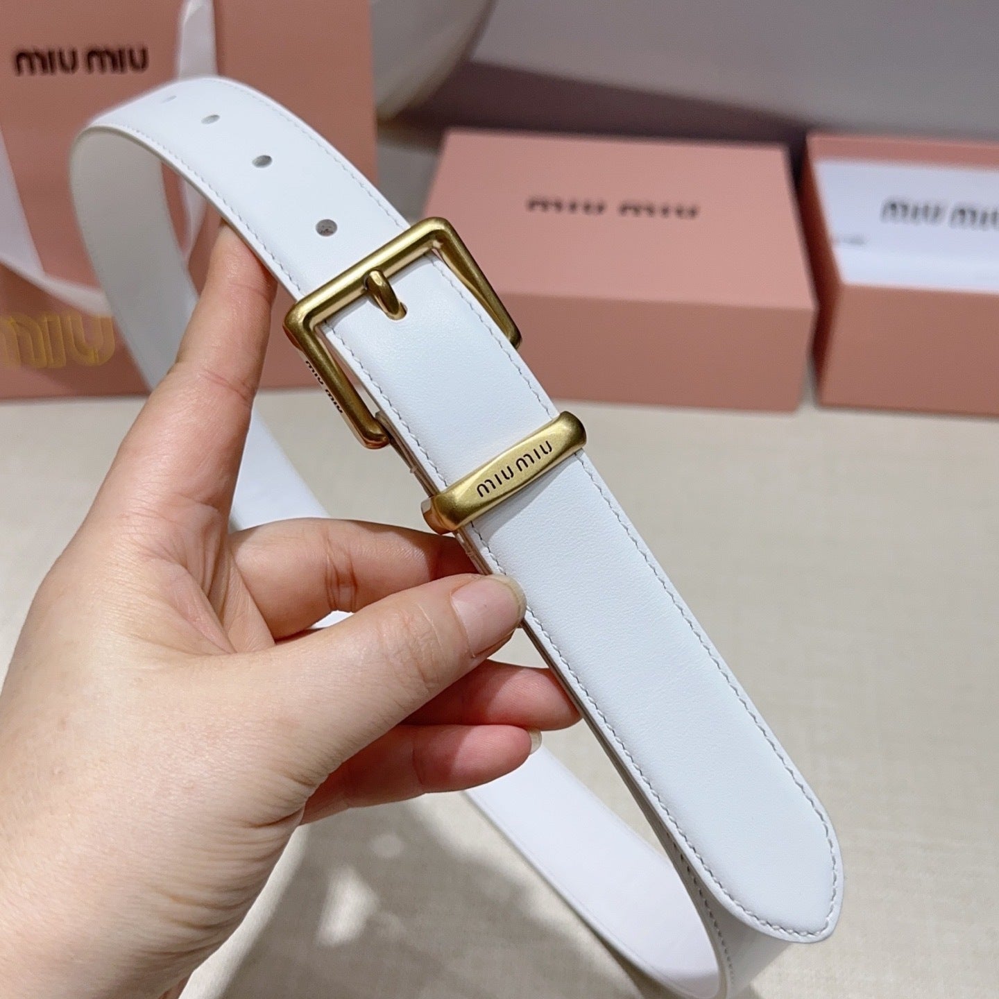 3.0cm Double-Sided Genuine Leather Belt