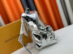 Mirror-Silver Discovery Style Backpack – 30-38cm