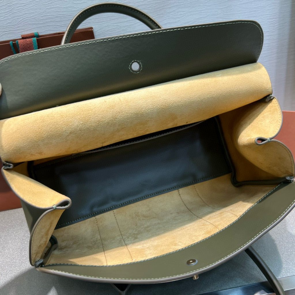 Smooth Calfskin Loom Tote Bag – Black