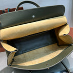 Smooth Calfskin Loom Tote Bag – Black