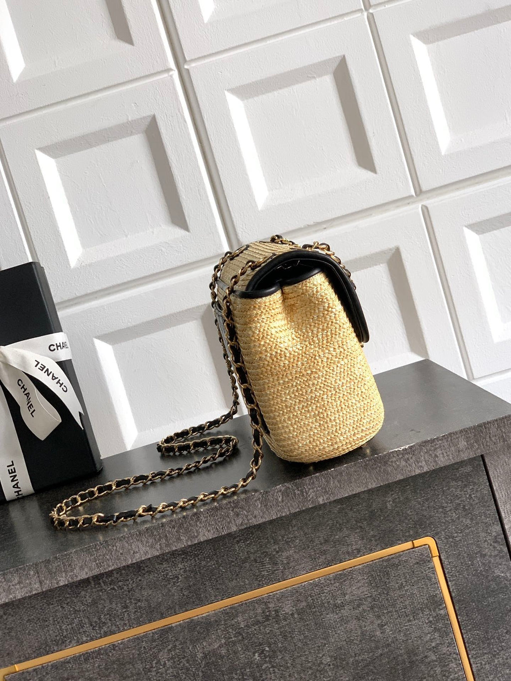 Large Woven Flap Bag   (Premium Quality)
