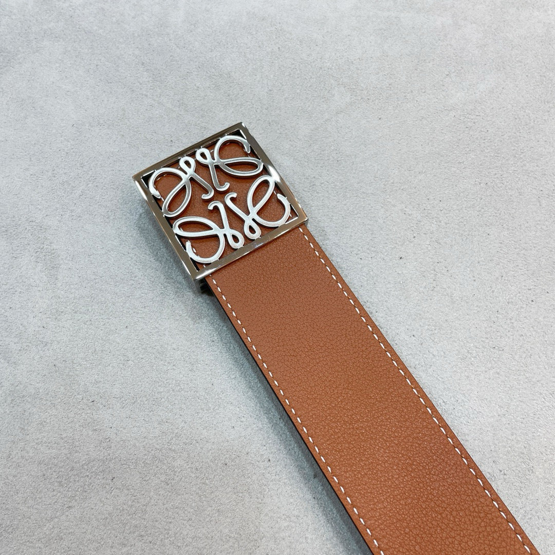 3.8 cm Reversible Calfskin Belt