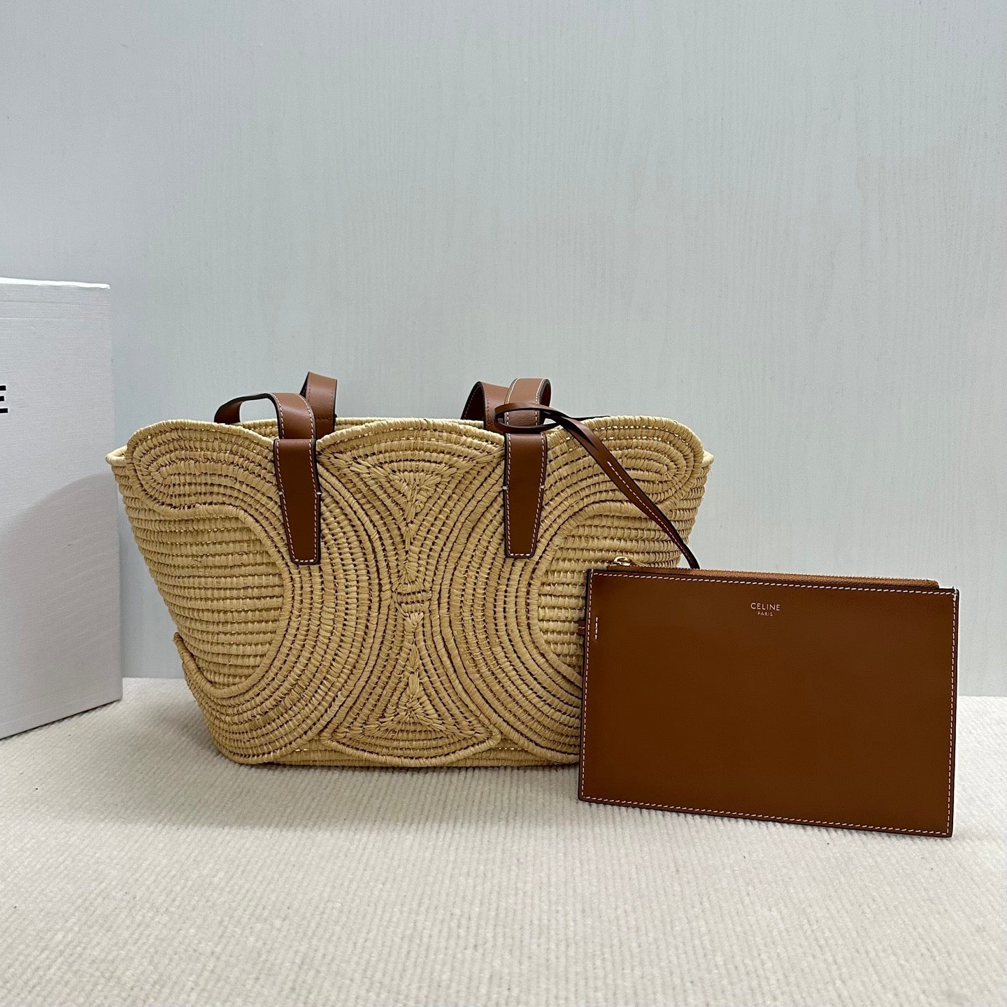 Premium++ Handwoven Basket Bag | Natural Straw & Leather Tote