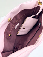 Handcrafted Quilted Hobo Bag with Woven Chain Strap