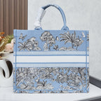 D Book Tote ( Beige Coconut Tree )