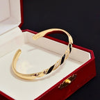 Elegant Diamond-Style Panther Bangle ✨