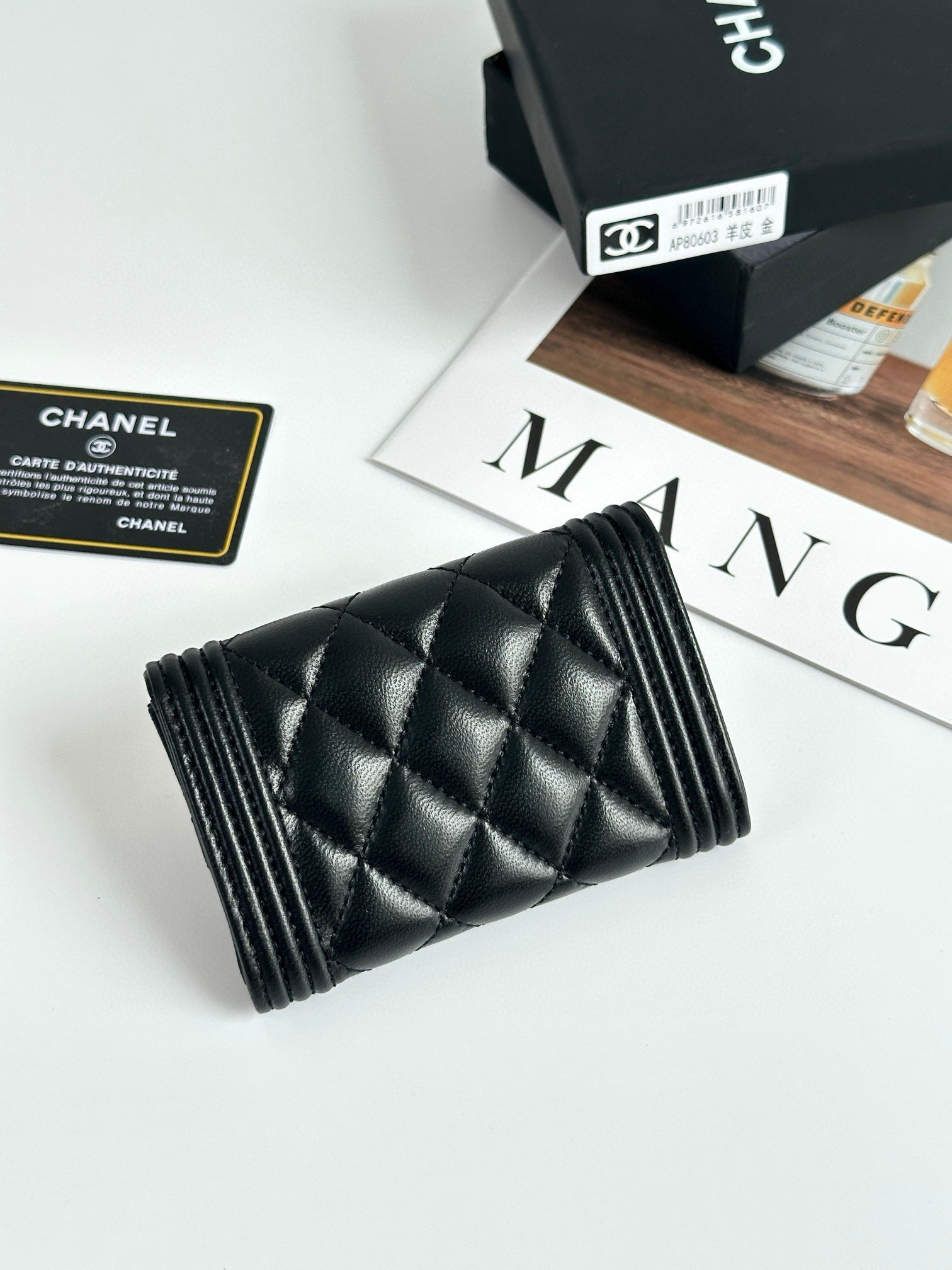 Quilted Card Holder Wallet