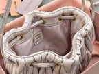 Matelassé Drawstring Cloud Pouch