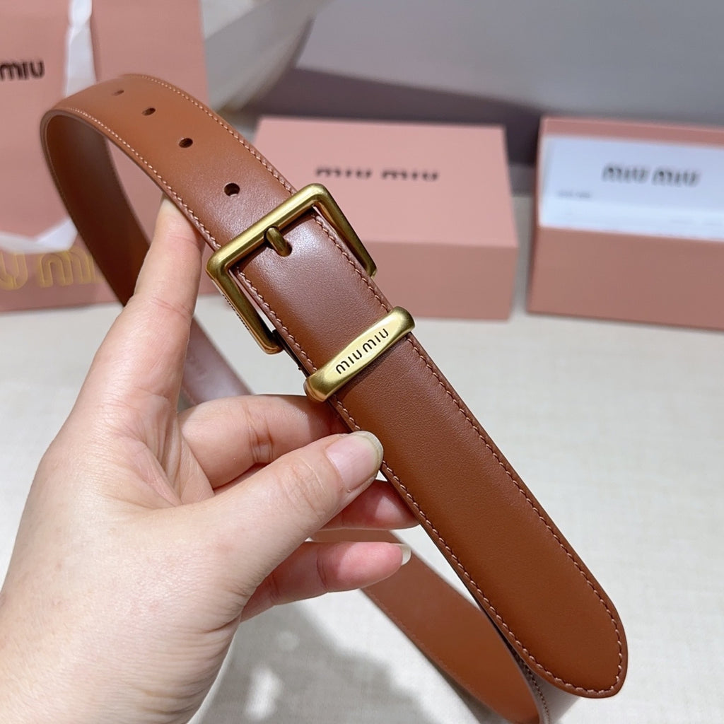 3.0cm Double-Sided Genuine Leather Belt