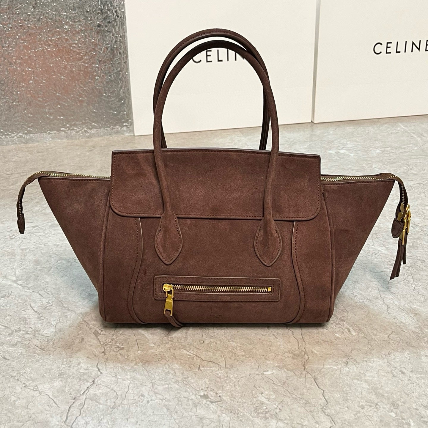 Structured Calfskin Tote Bag – Mini Size