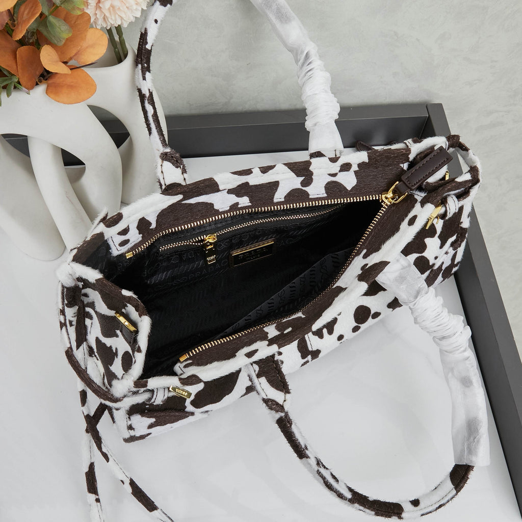 Cowprint Leather Handbag