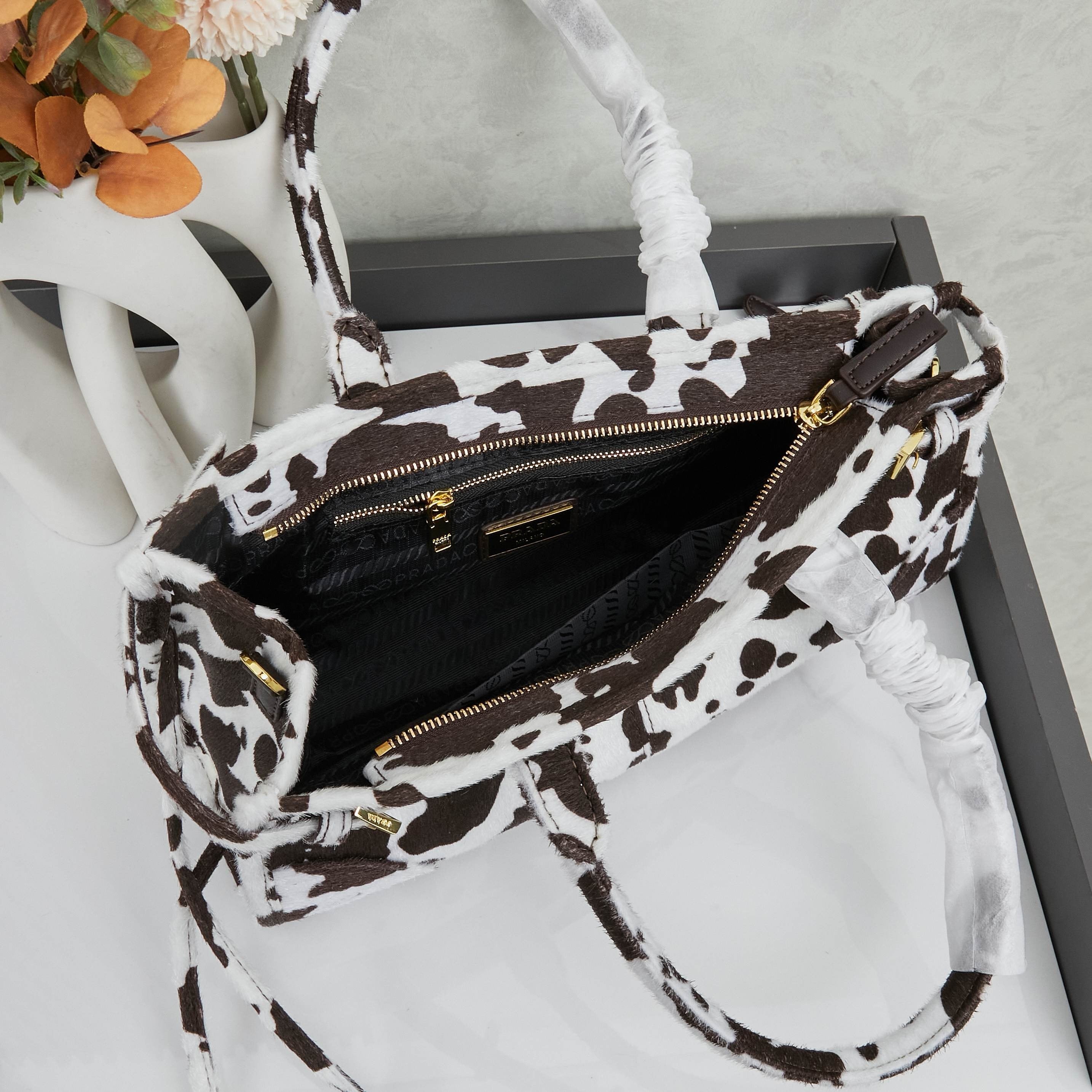 Cowprint Leather Handbag