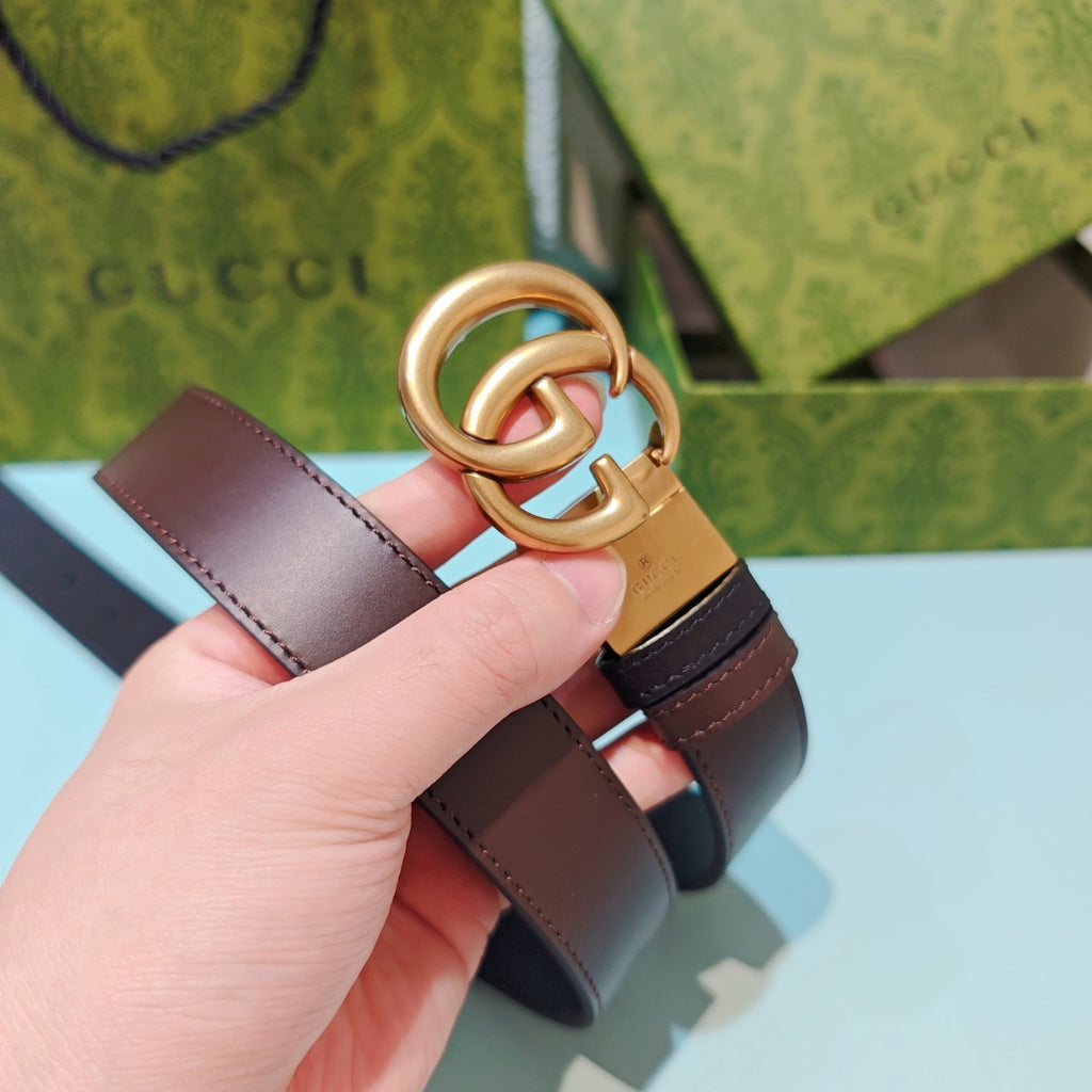 3.0cm Double-Sided Leather Belt