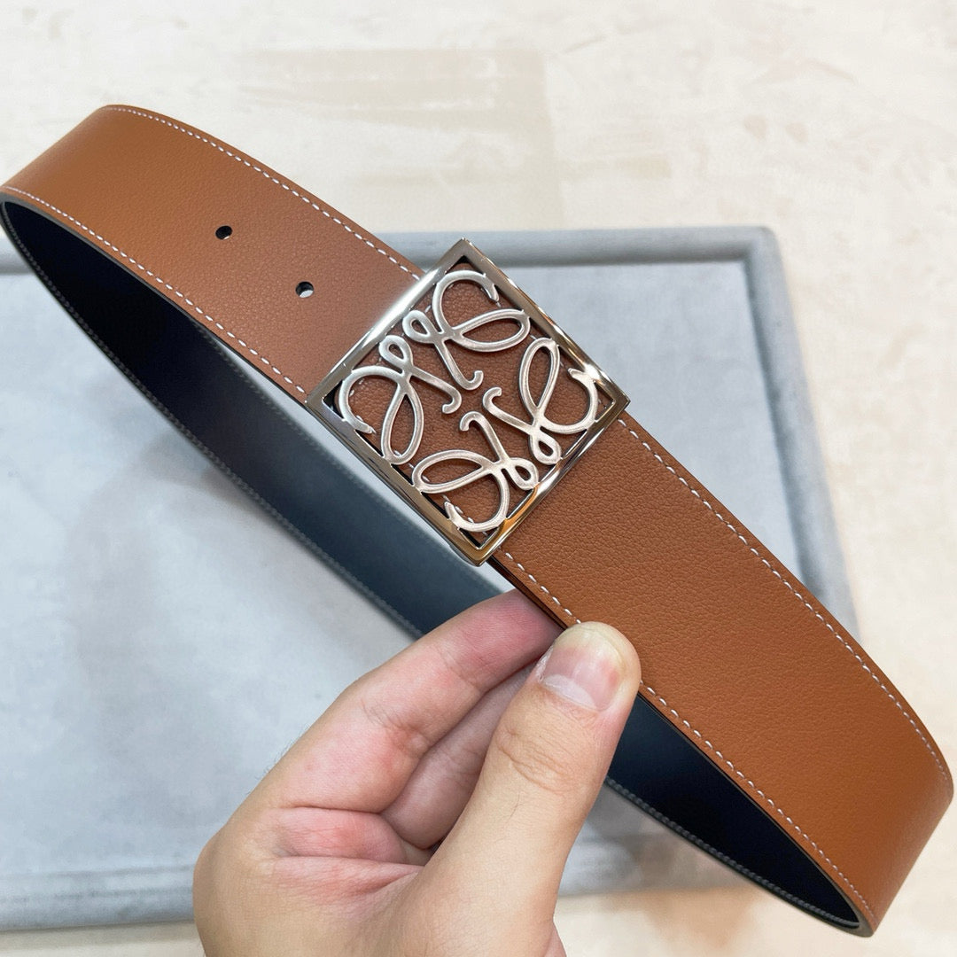 3.8 cm Reversible Calfskin Belt
