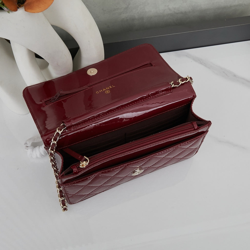 Patent Leather WOC Chain Bag