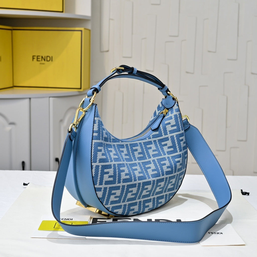 Crescent Shoulder Bag with Strap