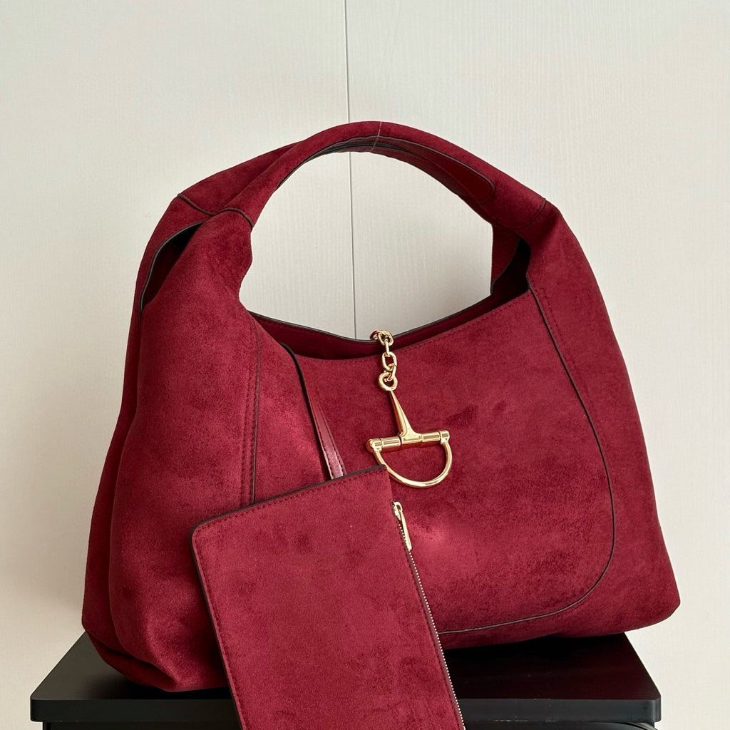 Maxi Suede Shoulder Bag : Large