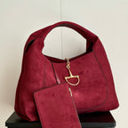 Maxi Suede Shoulder Bag : Large