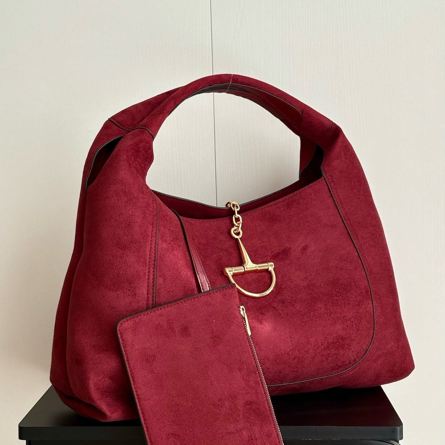 Maxi Suede Shoulder Bag : Large