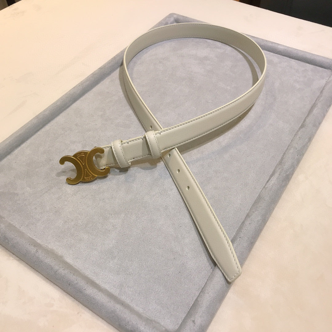 Reversible Taurillon Leather Belt : 2.5 CM
