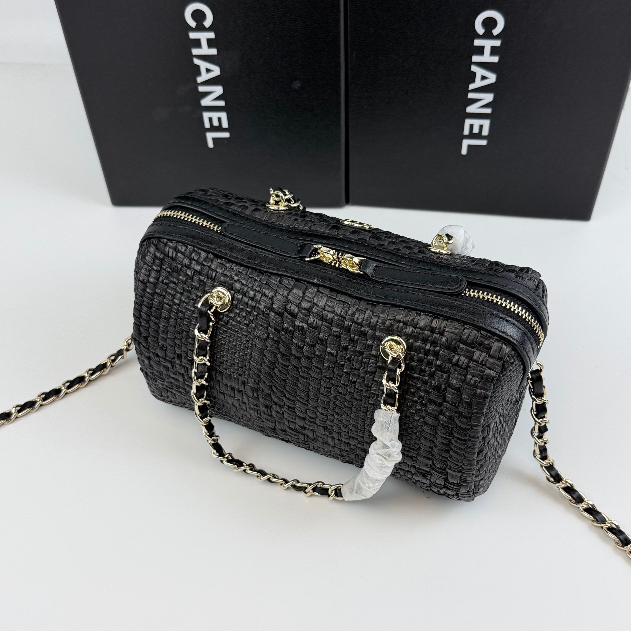 Raffia Bowling Bag | Woven Summer Shoulder Bag