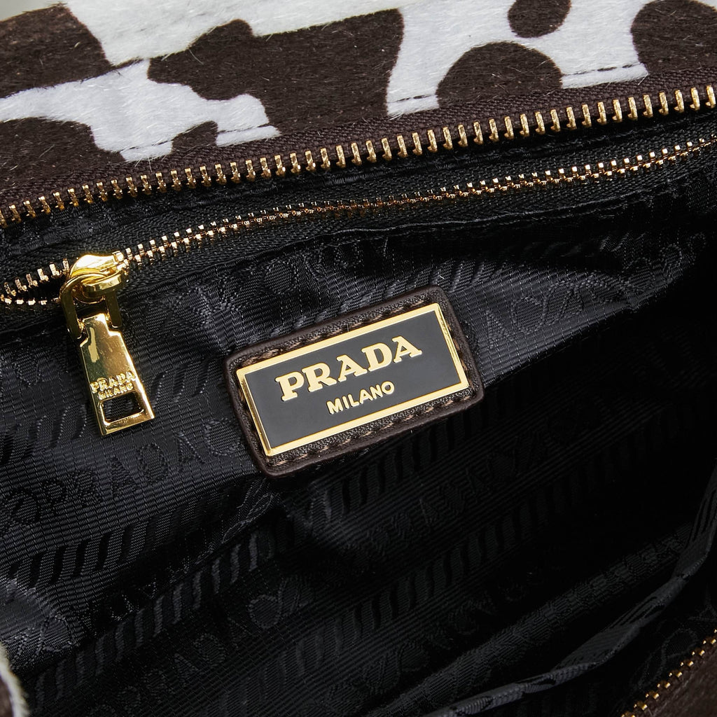 Cowprint Leather Handbag