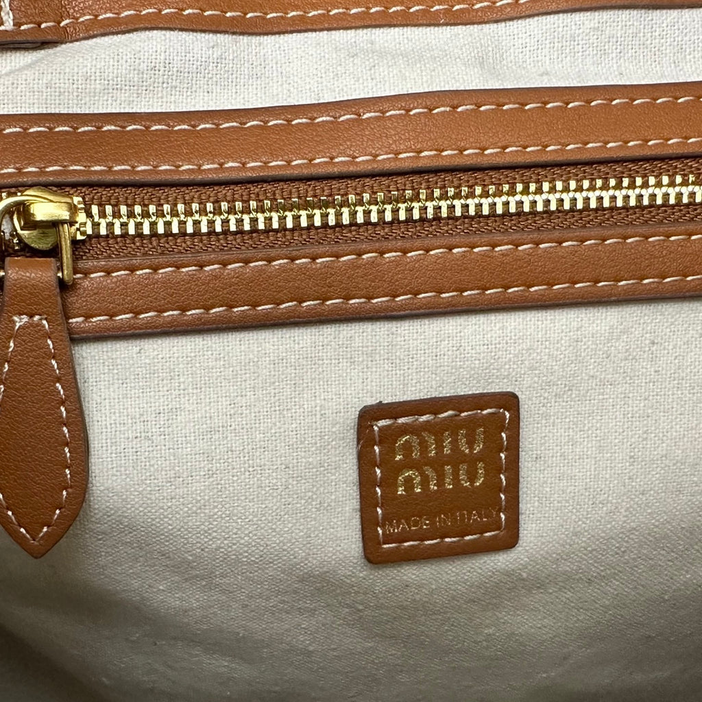 Compact Leather & Canvas Backpack – Two-Tone Design, 29.5cm