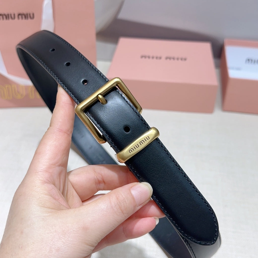 3.0cm Double-Sided Genuine Leather Belt