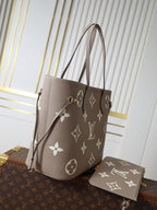 Neverfull Medium Handbag – Premium Monogram Empreinte Leather