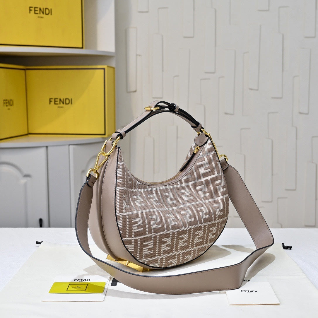 Crescent Shoulder Bag with Strap