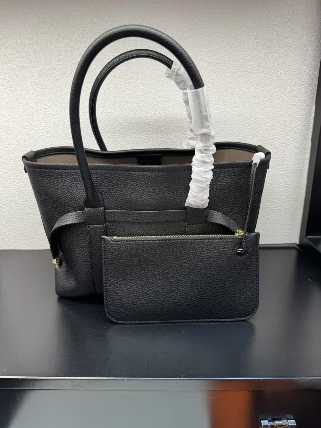 Premium Leather Vintage-Style Top-Handle Tote Bag